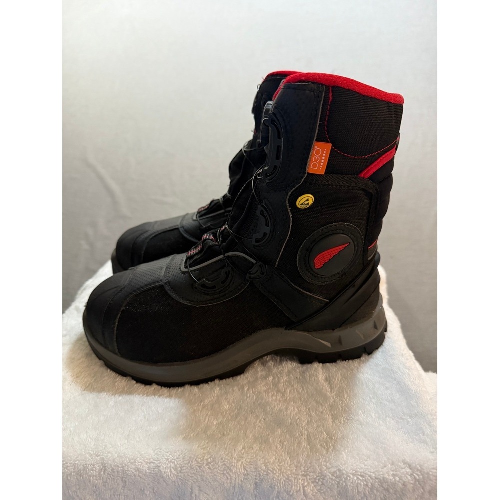 Red Wing‎ Shoes Mens Safety Work Boots BOA Closure System D30 Black Size 8